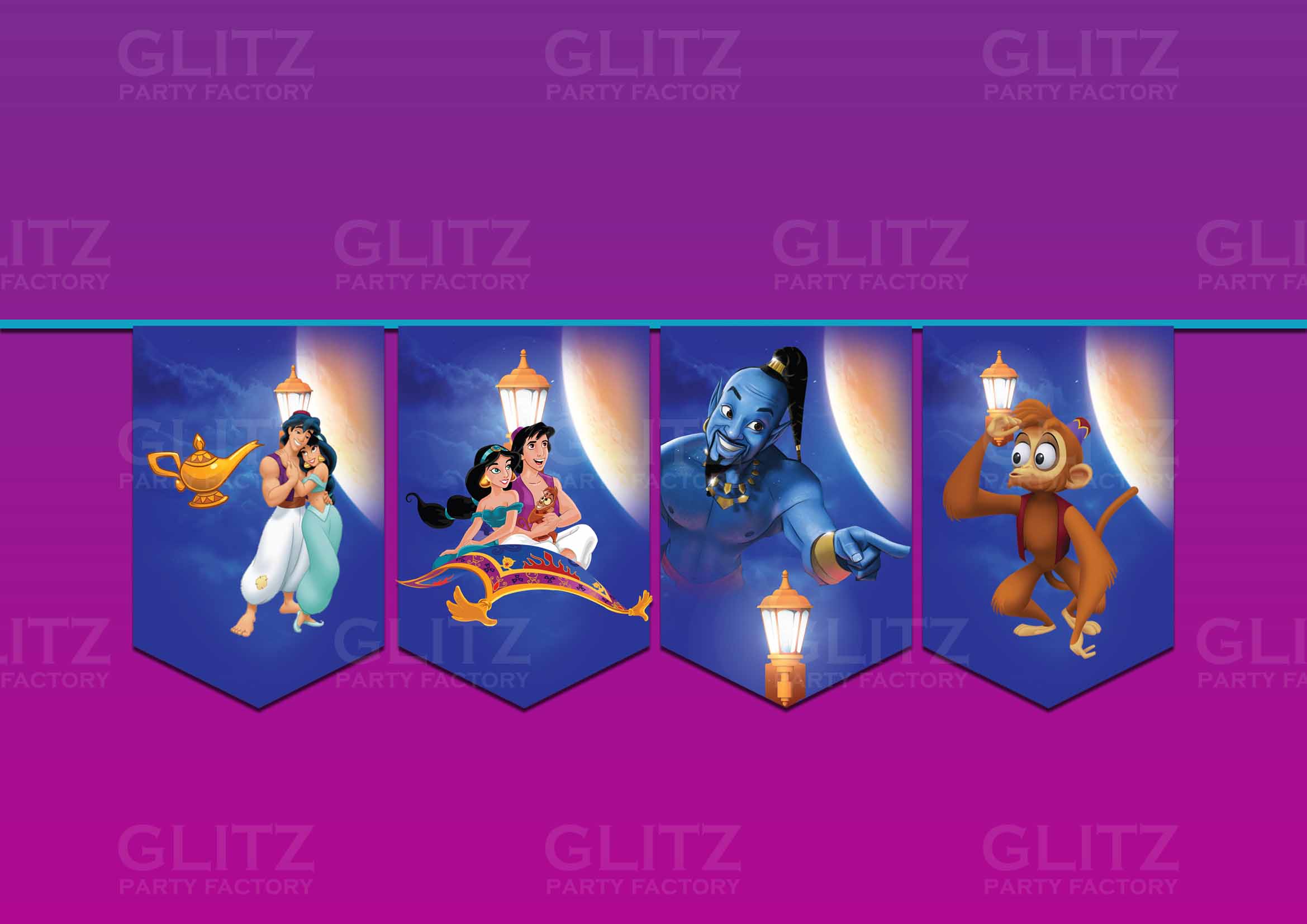Aladdin Bunting Banner