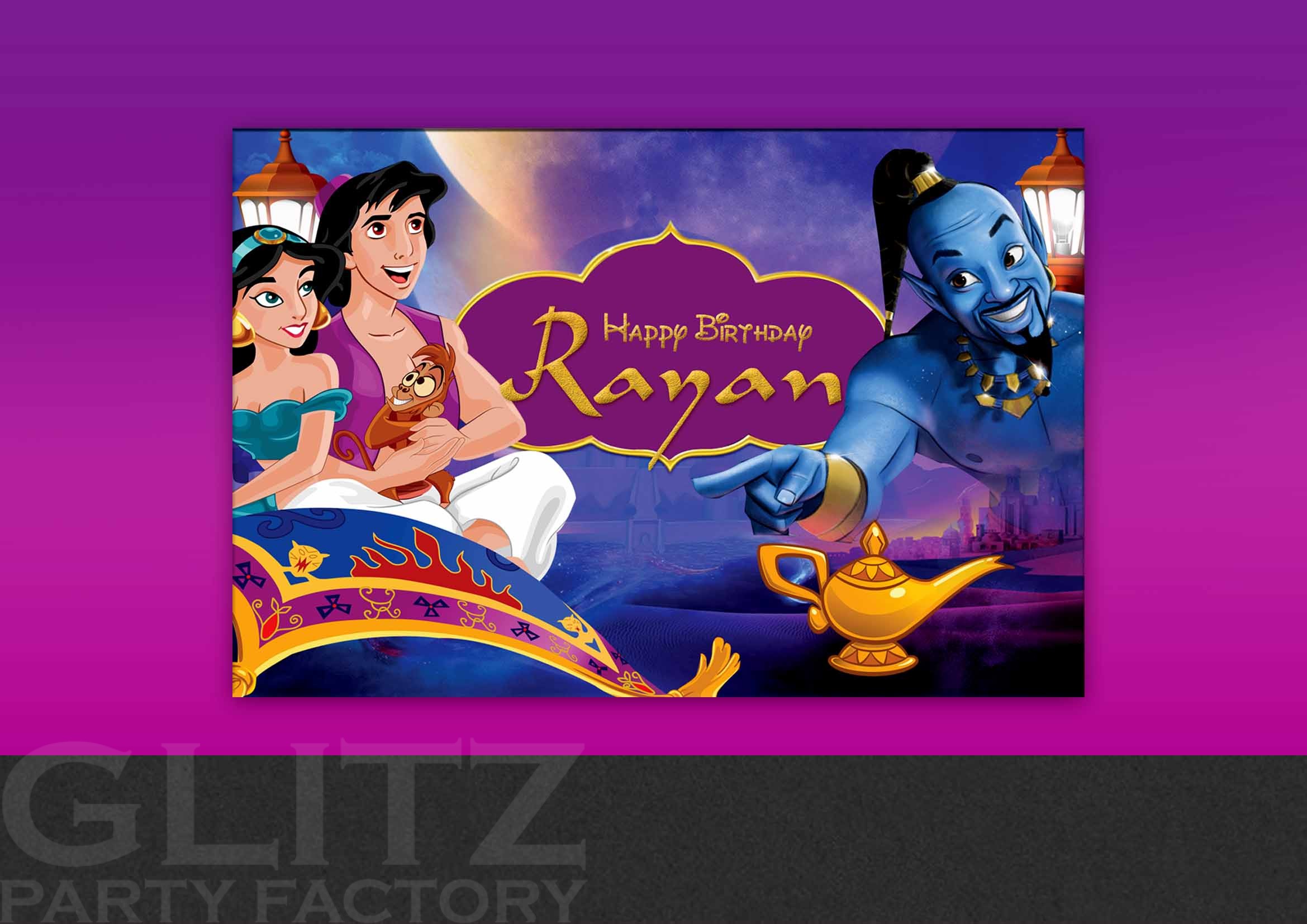 Alladin Backdrop banner