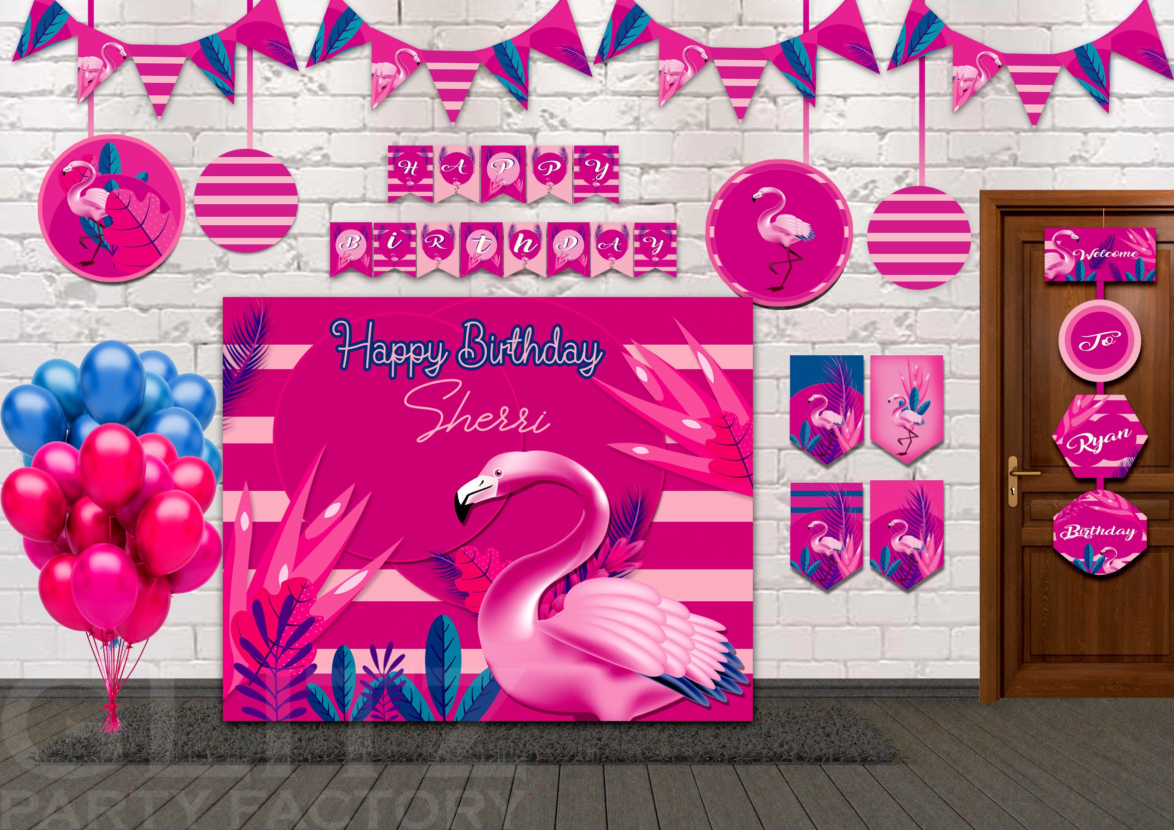 Flamigo combo backdrop