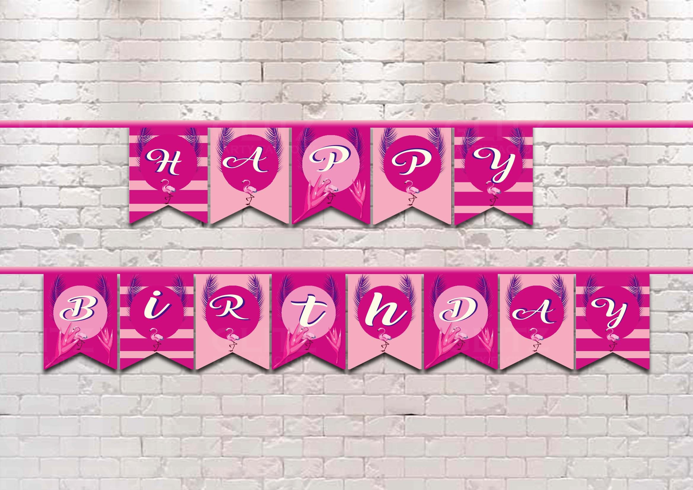 Flamingo baner mock up