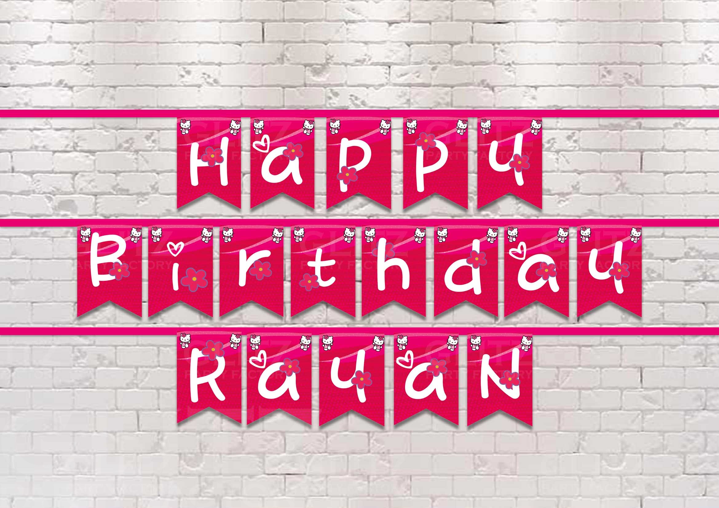 Hello Kitty Mockup HBD banner