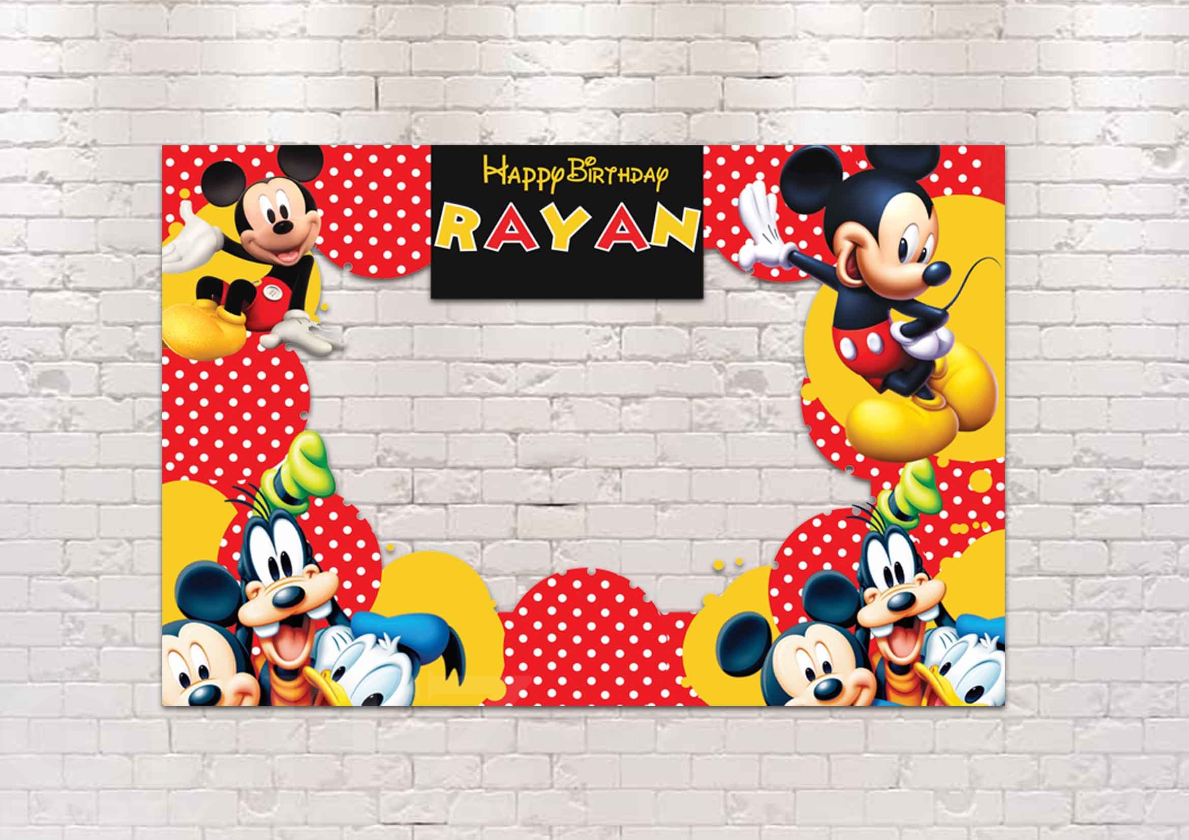 Micky Mouse photobooth mockup