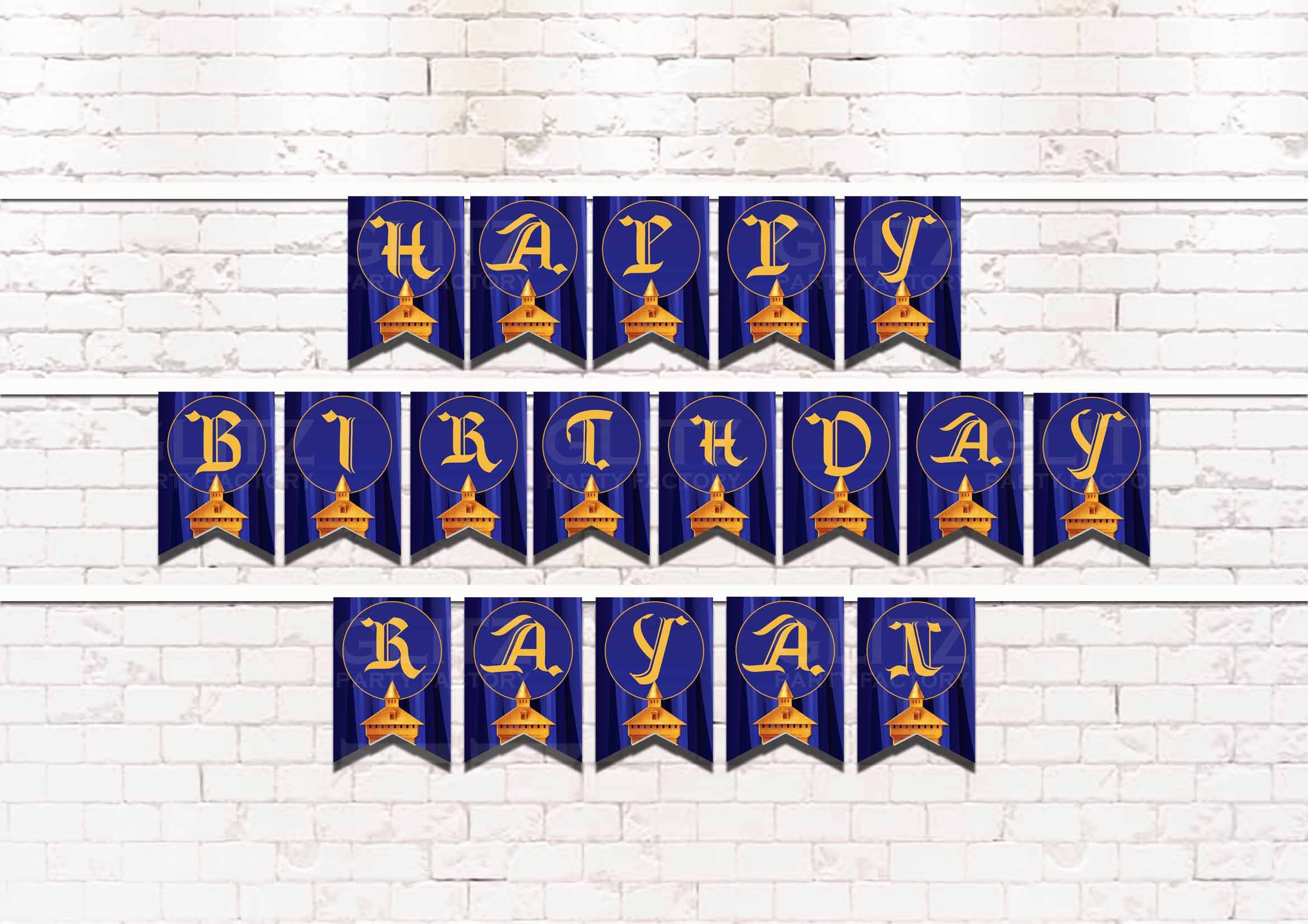 Royal prince Mockup Happy Birthday banner