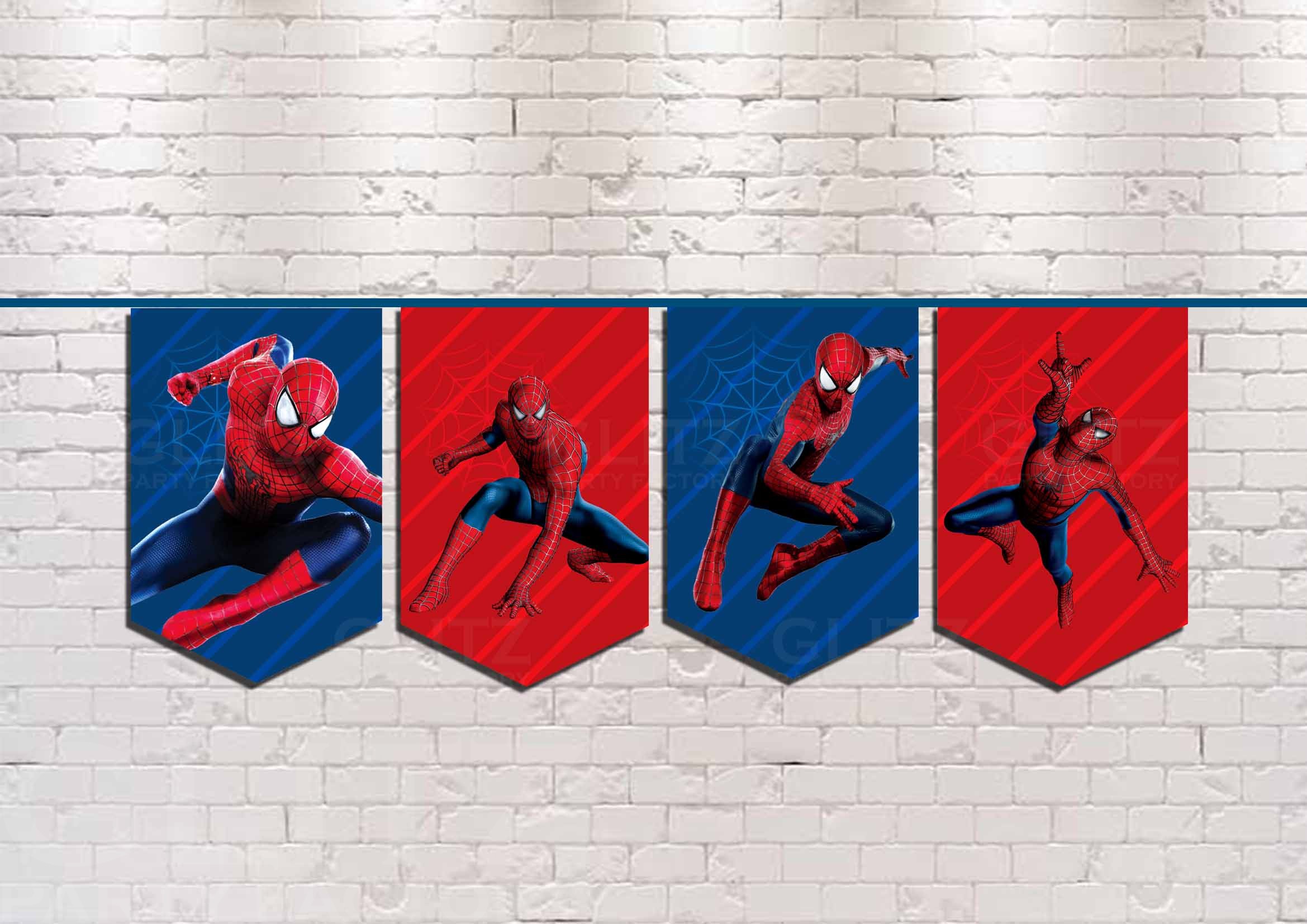 Spider Man Mockup Bunting