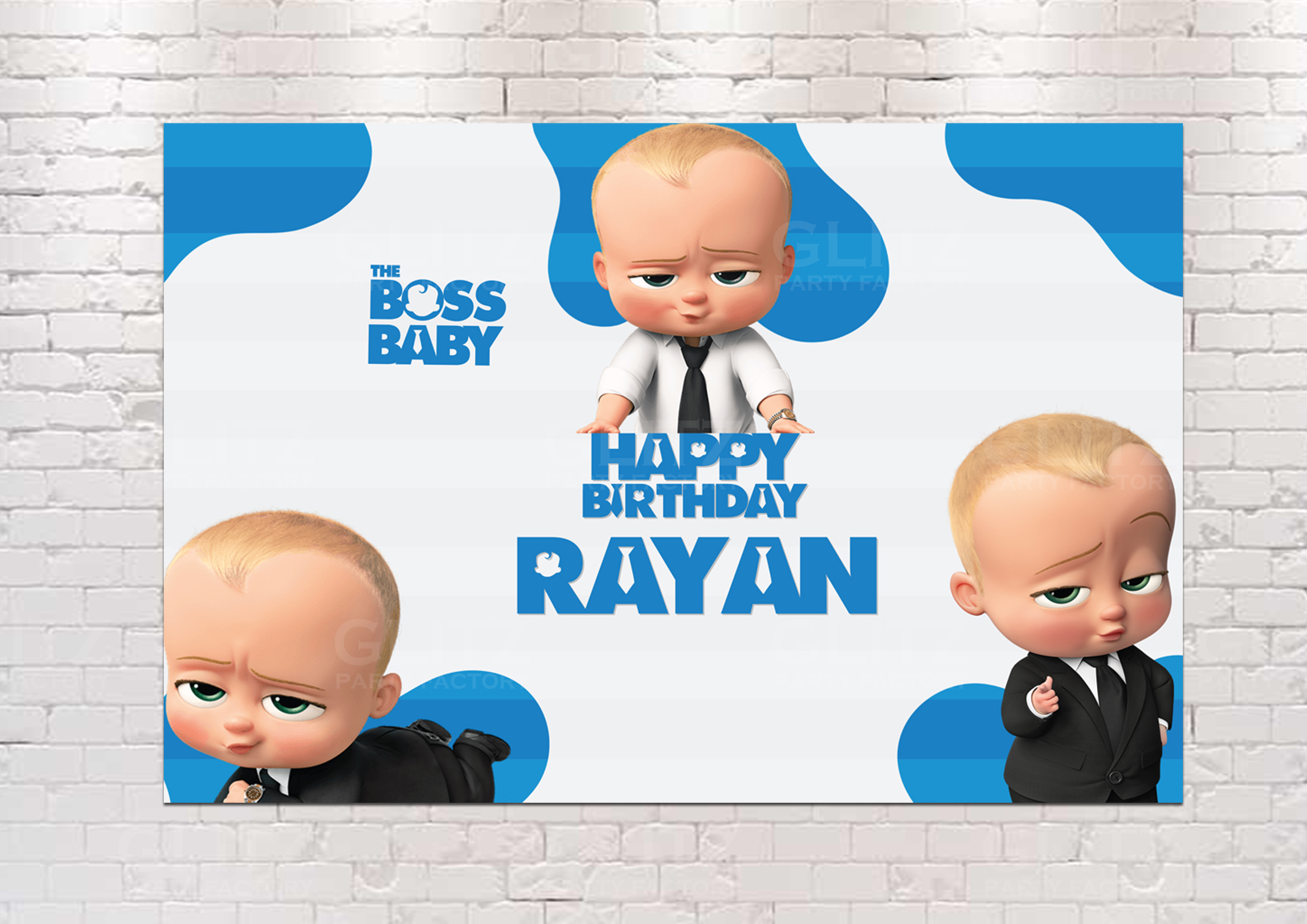 Boss Baby Backdrop banner