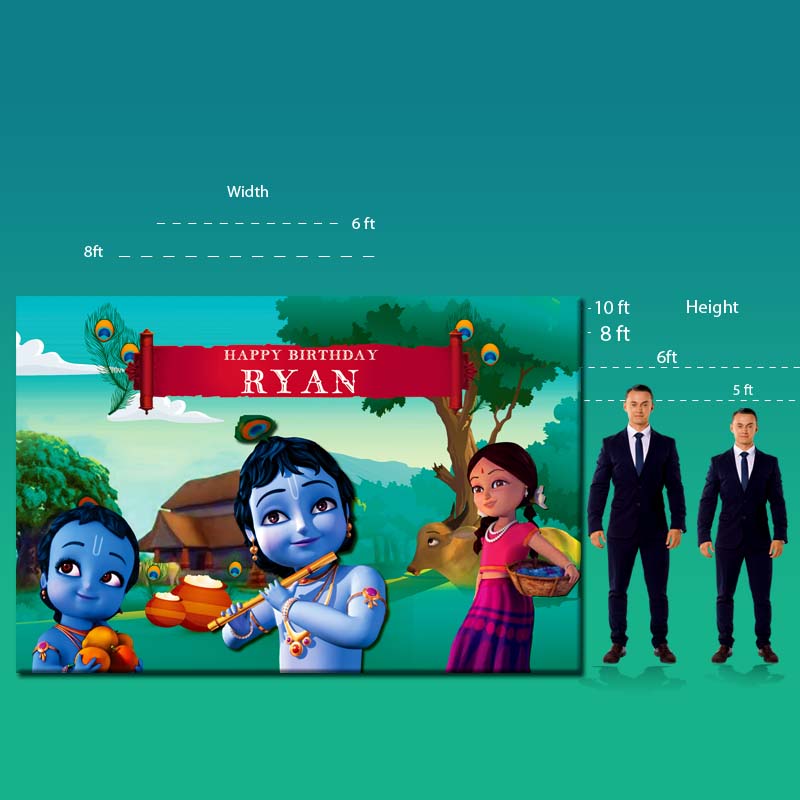 Little krishna backdrop mock up