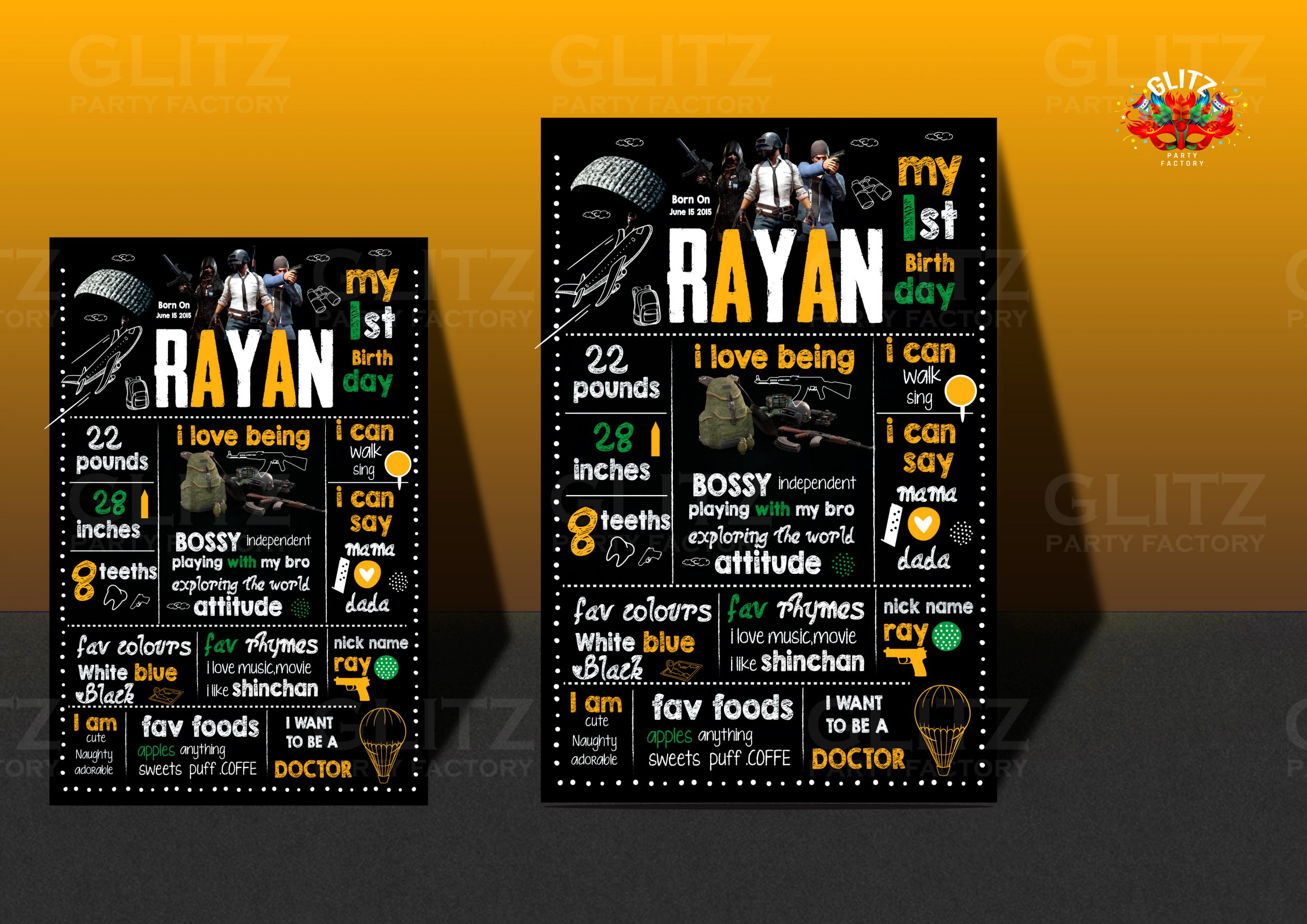 Pub G Chalkboard mock up