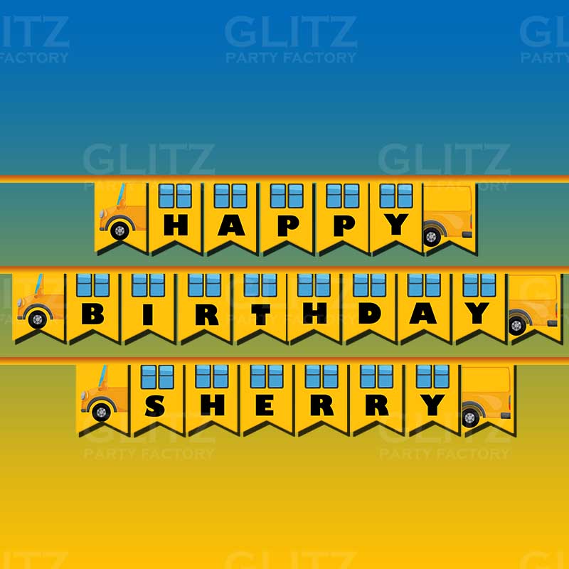 Wheels on bus Banner mock uo